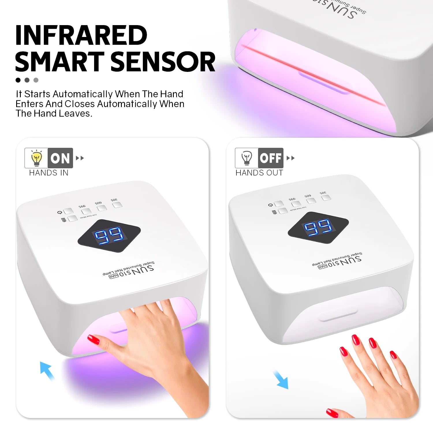 168W UV Gel Nail Lamp