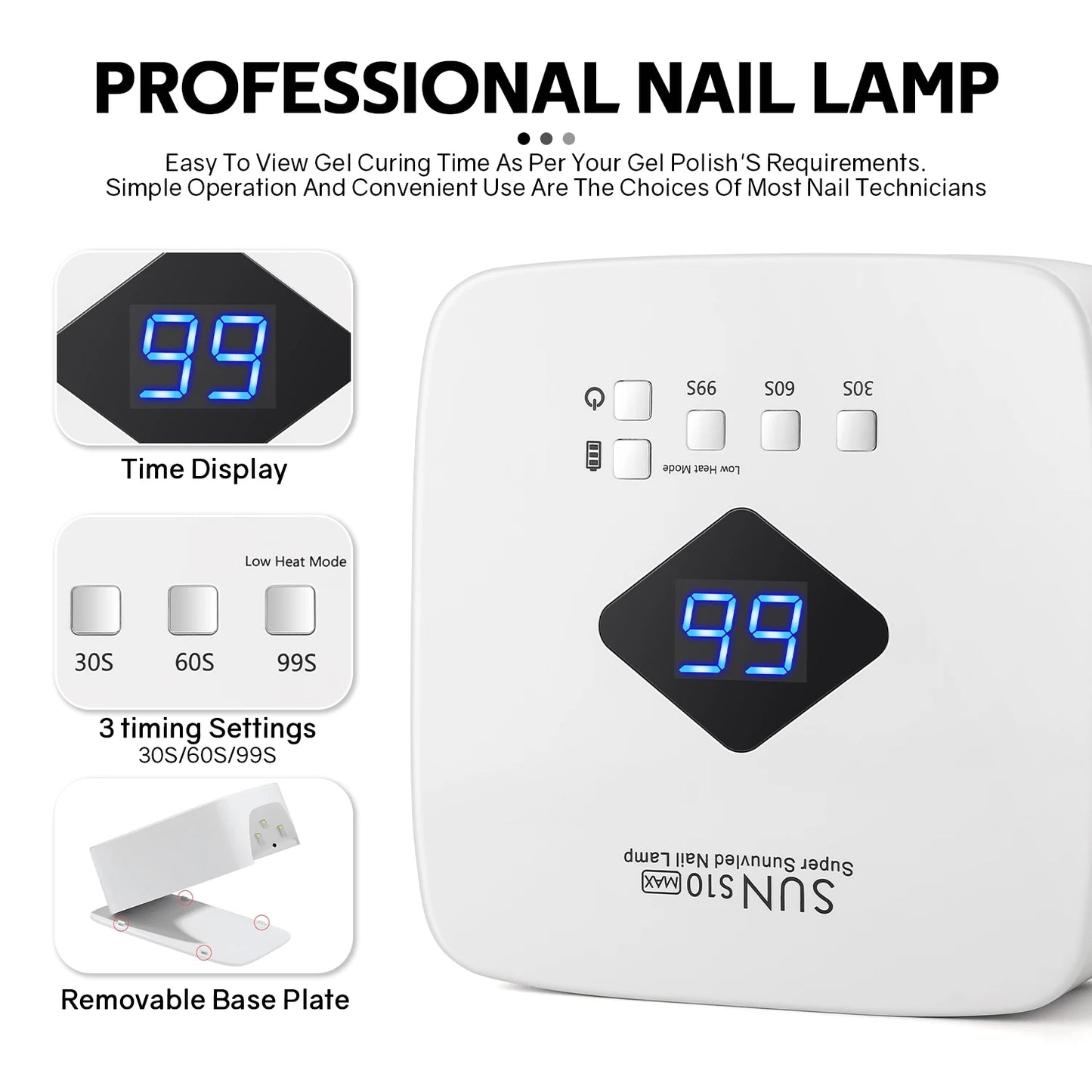168W UV Gel Nail Lamp