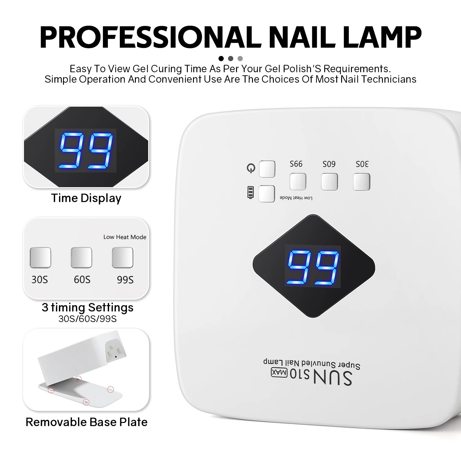 168W UV Gel Nail Lamp