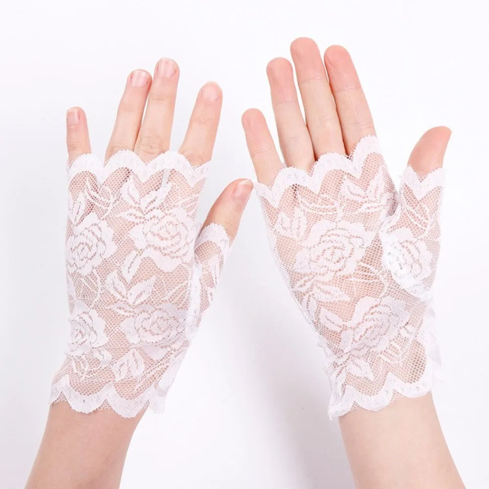 Lace Sun Protection Cycling Gloves