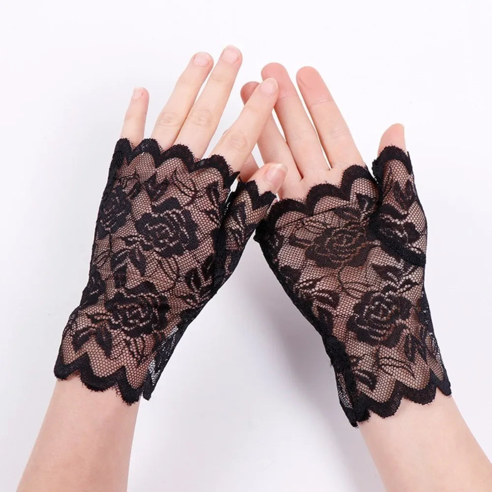 Lace Sun Protection Cycling Gloves