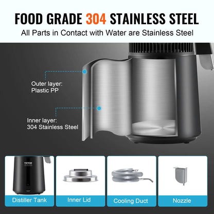 4L Countertop Water Distiller
