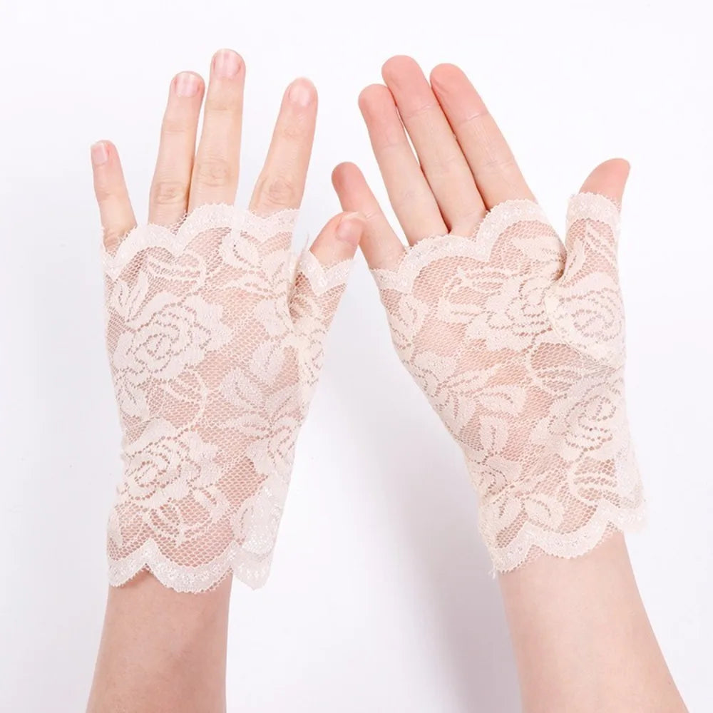 Lace Sun Protection Cycling Gloves