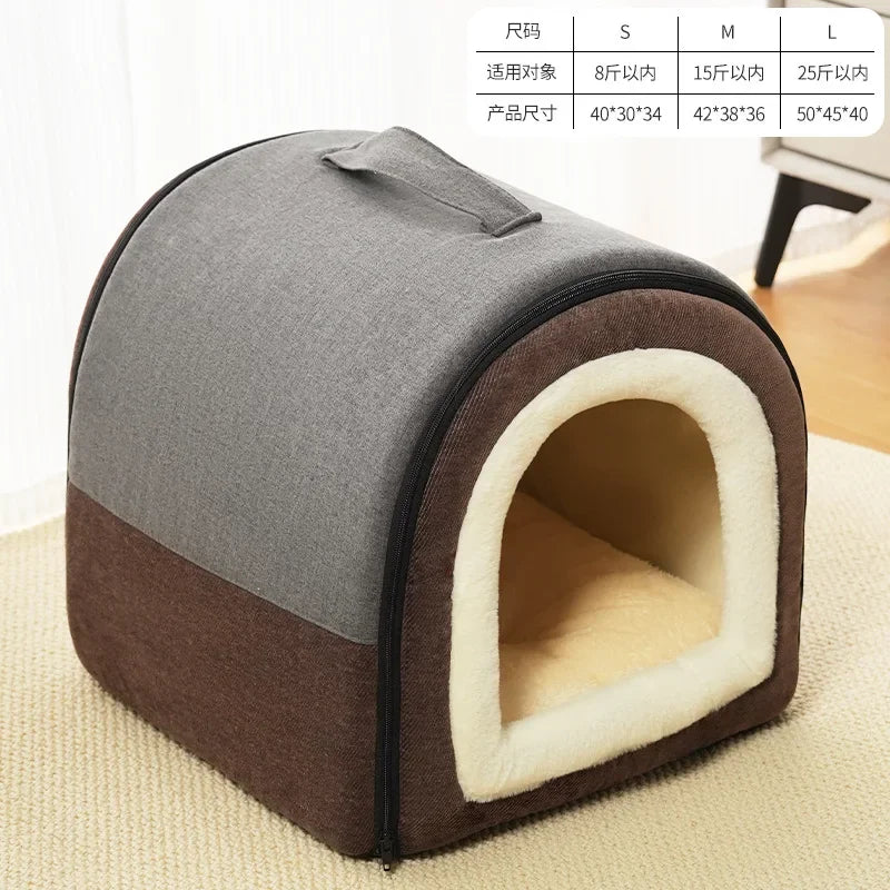 Cozy Detachable Dog Kennel Bed