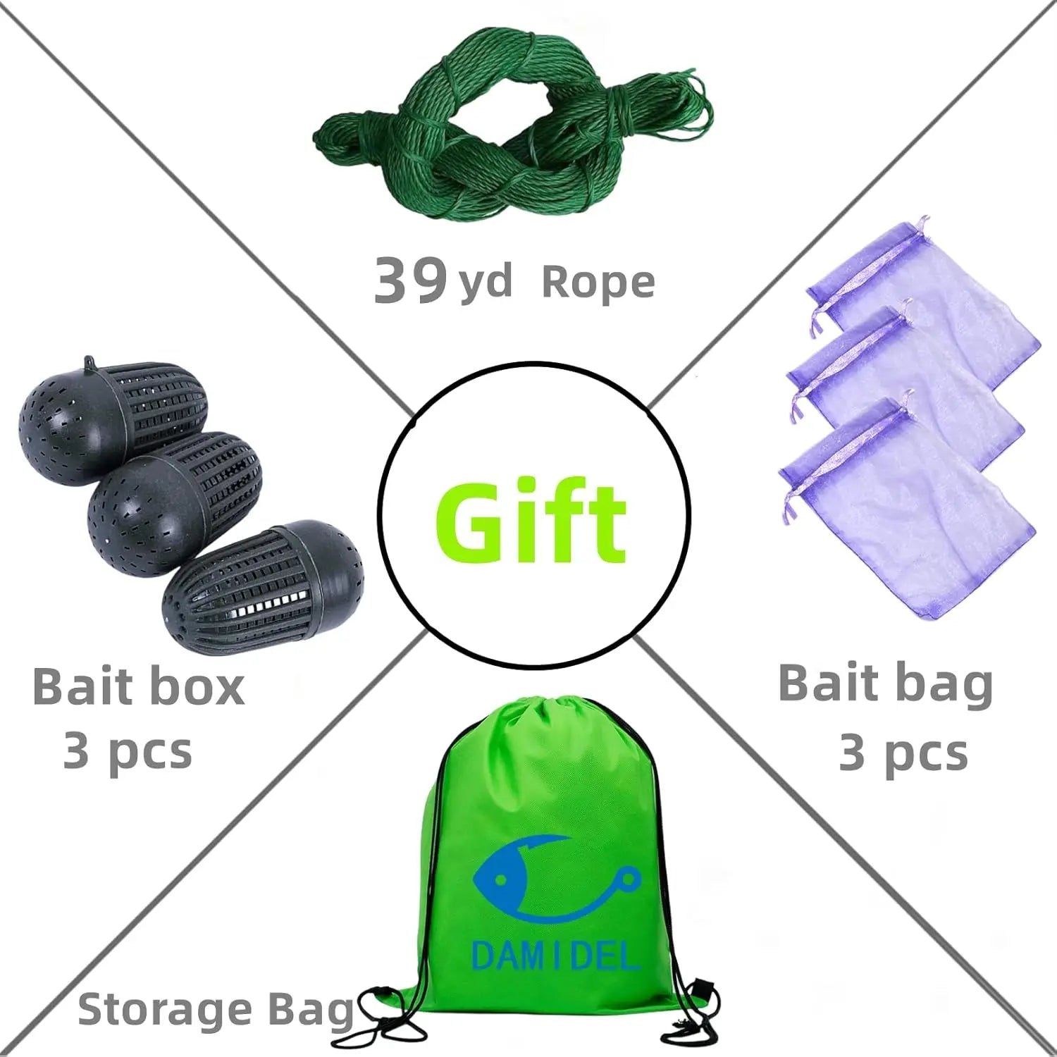 Foldable Fishing Bait Trap