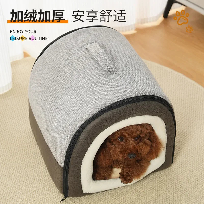 Cozy Detachable Dog Kennel Bed