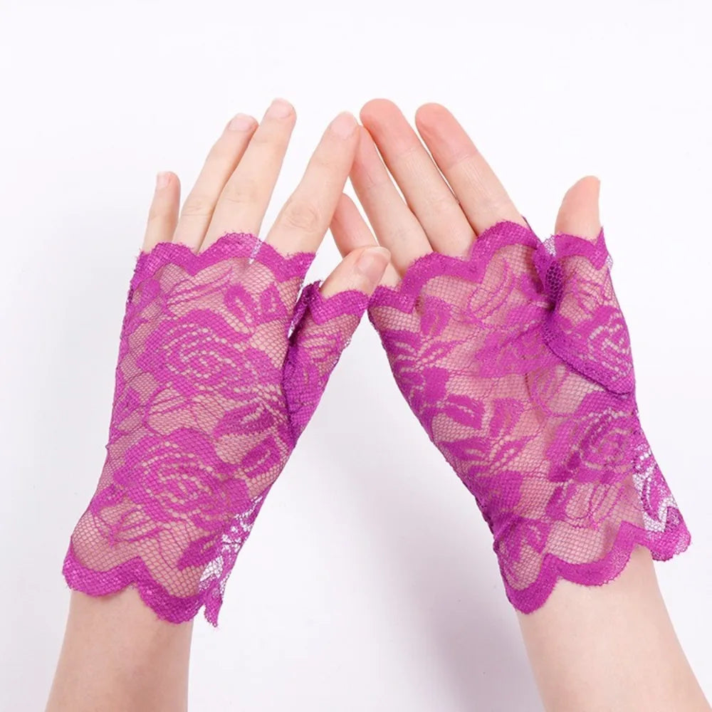 Lace Sun Protection Cycling Gloves
