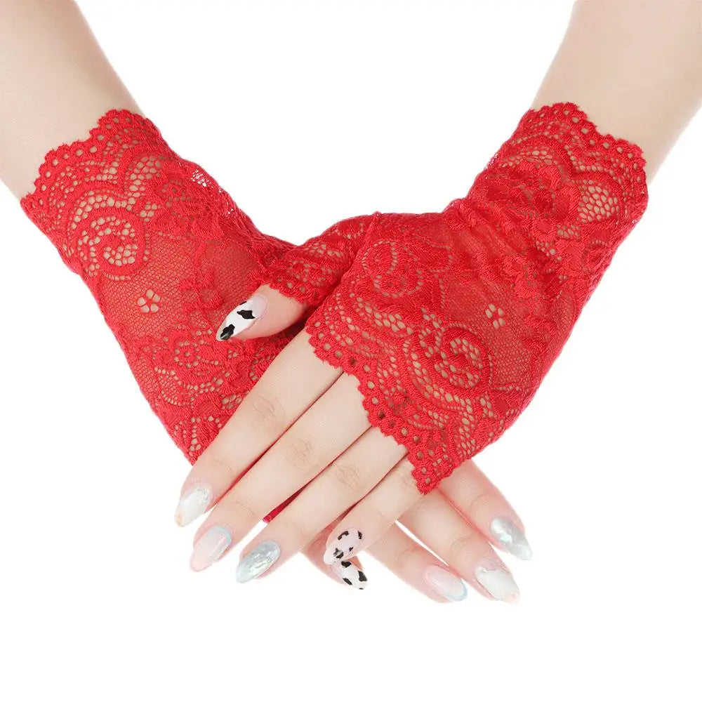 Lace Sun Protection Cycling Gloves