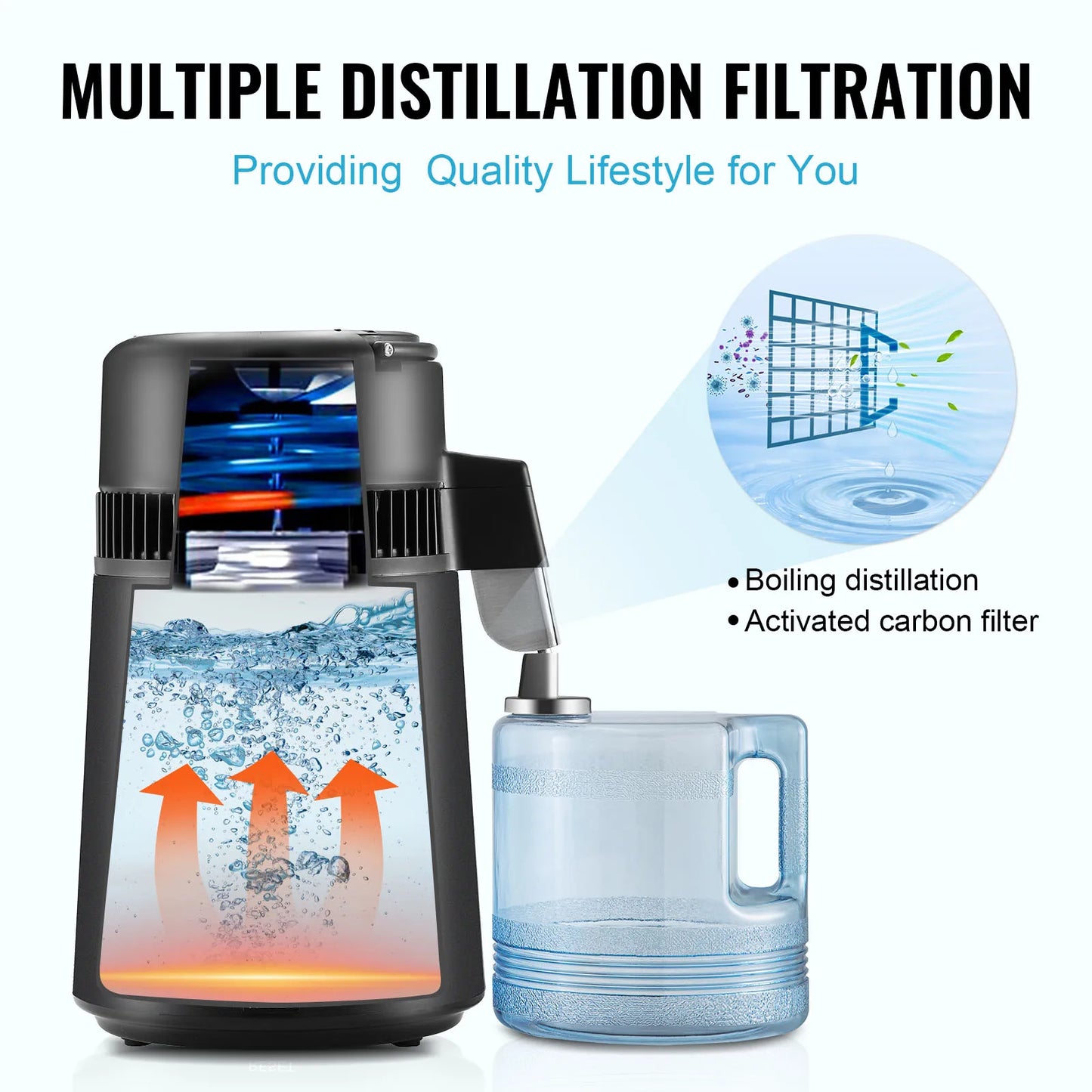 4L Countertop Water Distiller