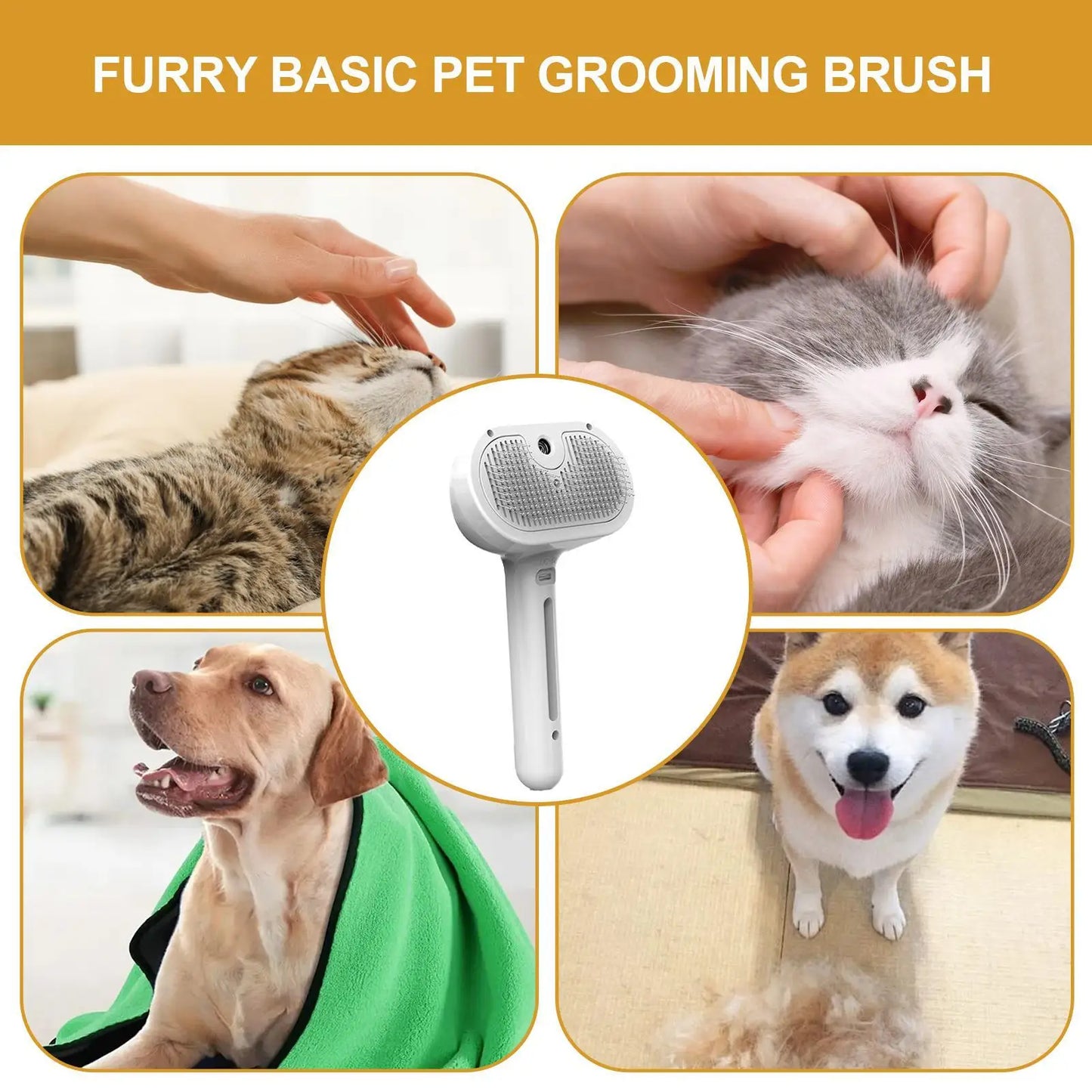 Electric Steam Grooming Brush