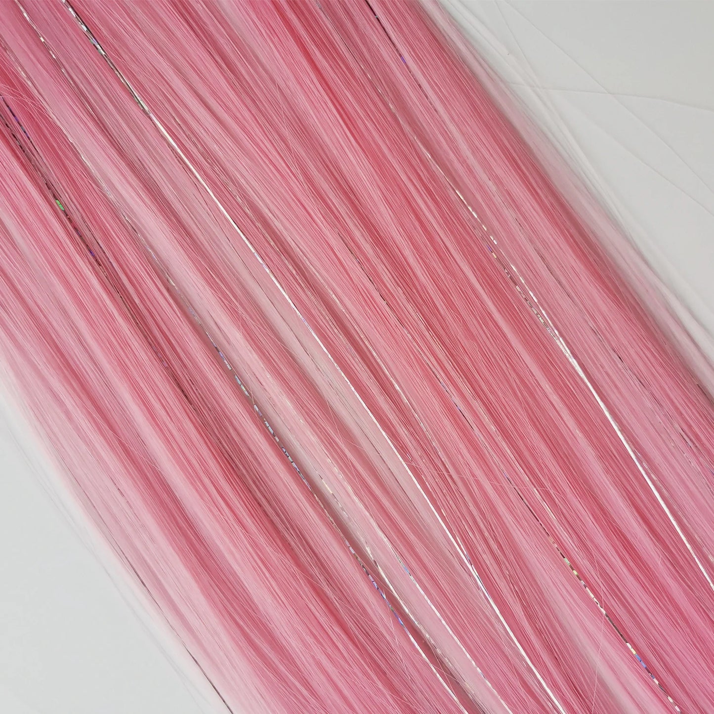 Rainbow Tinsel Hair Extensions