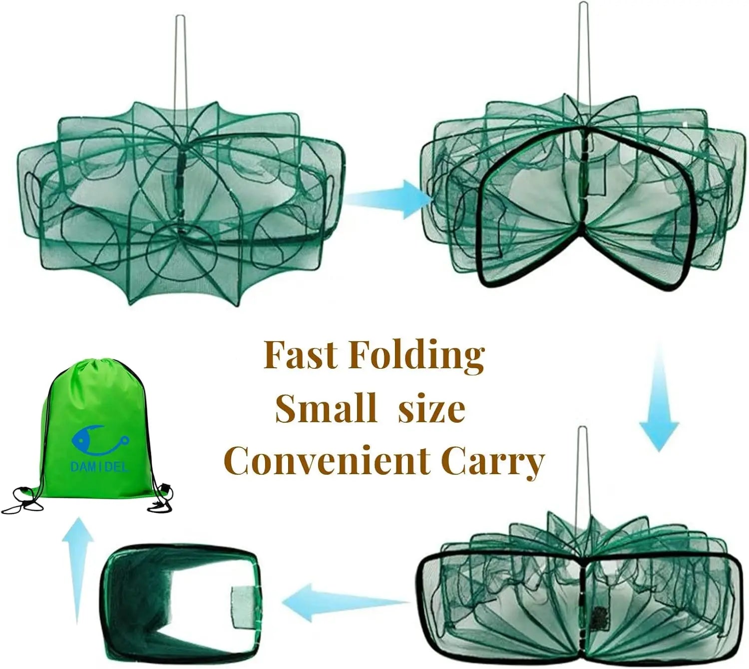 Foldable Fishing Bait Trap