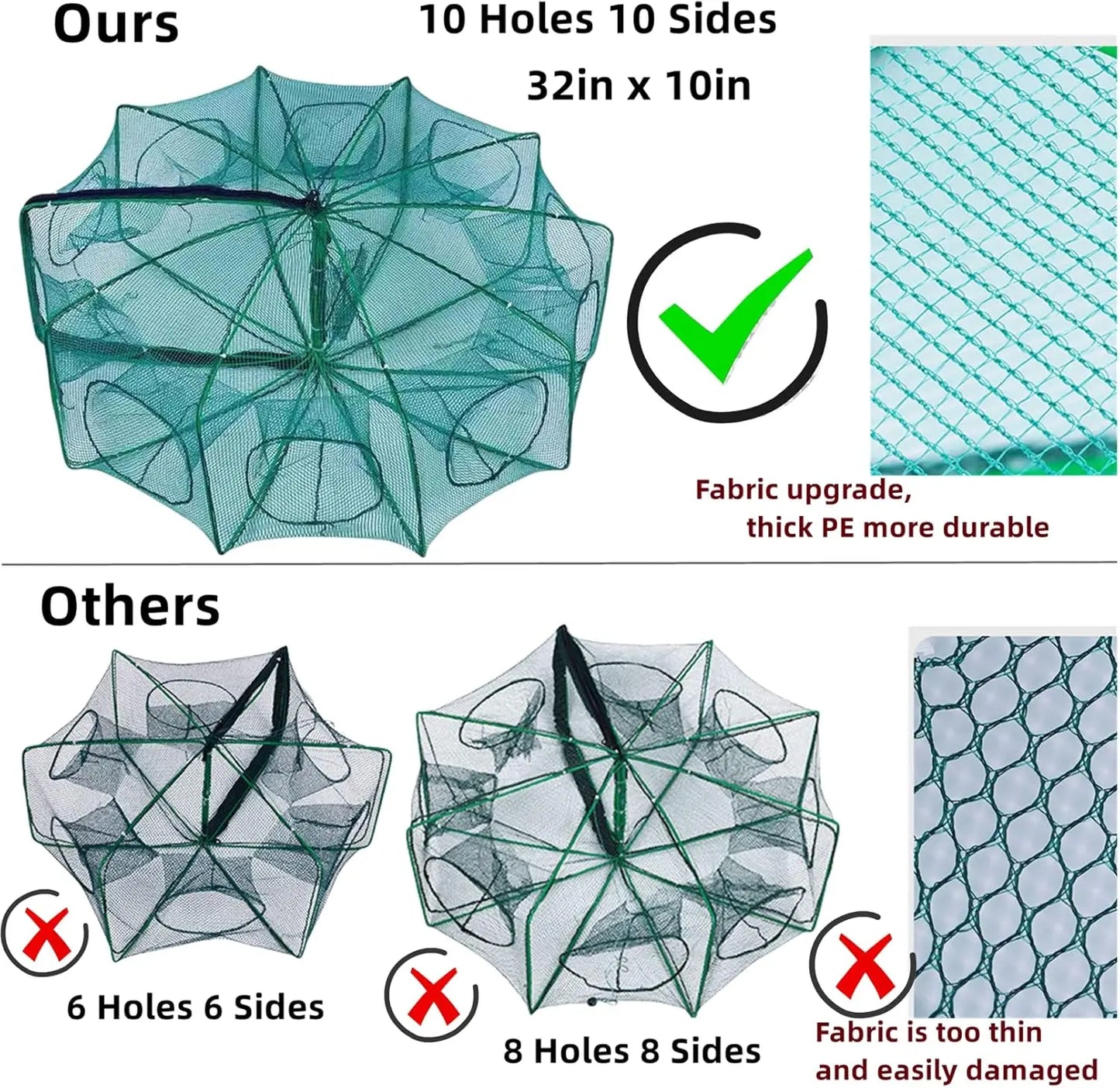 Foldable Fishing Bait Trap
